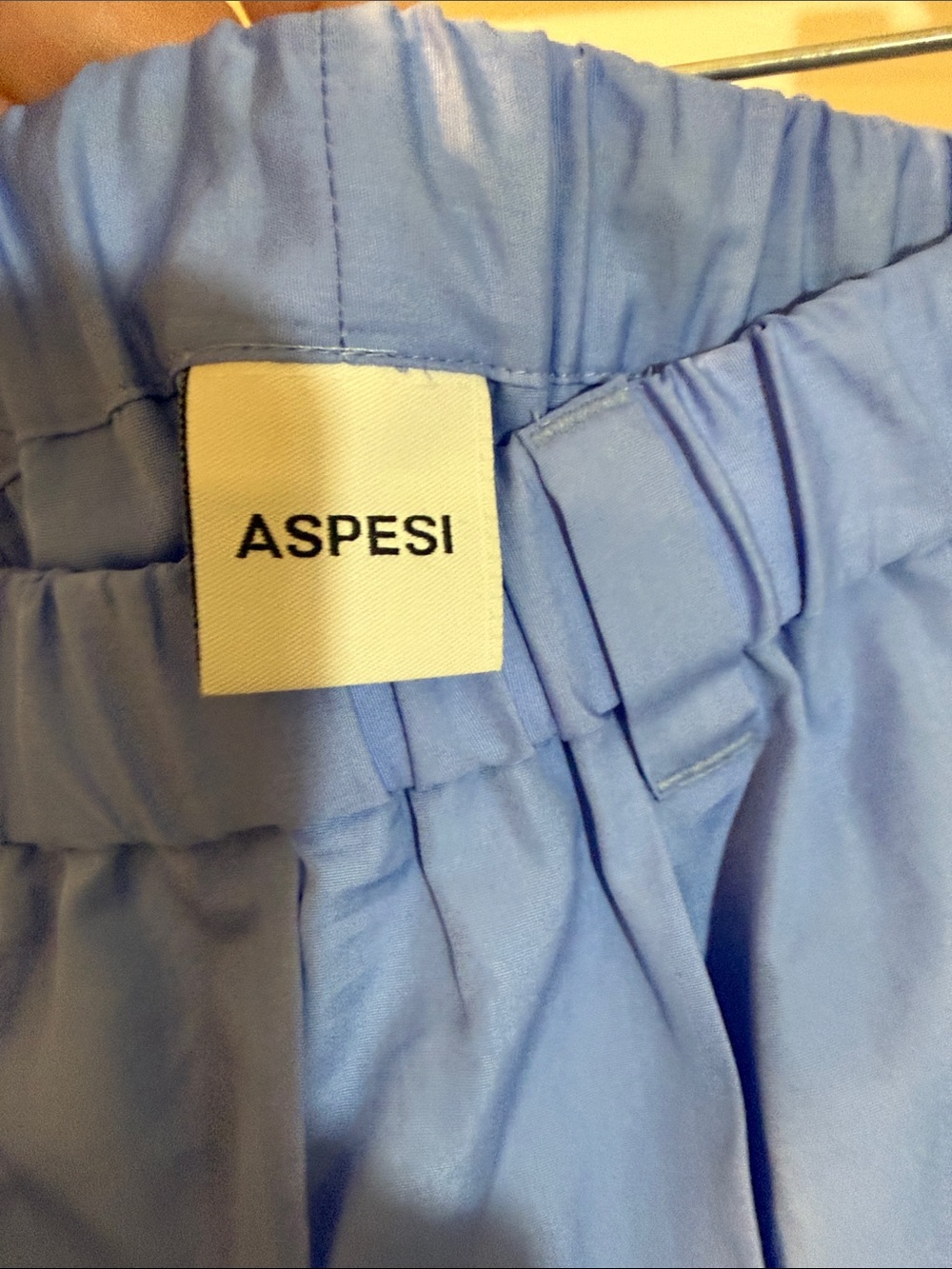 Aspesi Pleated Midi Skirt Sky Blue XL NWT - Picture 12 of 14